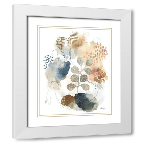 Serene Nature I White Modern Wood Framed Art Print with Double Matting by Horn, Laura