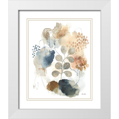 Serene Nature I White Modern Wood Framed Art Print with Double Matting by Horn, Laura