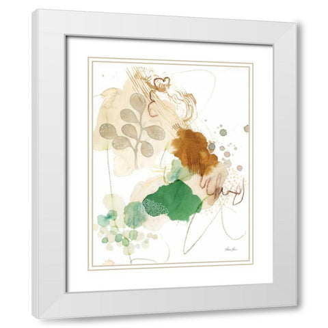 Nature Abstract I White Modern Wood Framed Art Print with Double Matting by Horn, Laura