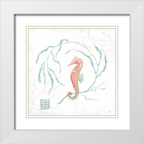 Delicate Sea III White Modern Wood Framed Art Print with Double Matting by Brissonnet, Daphne