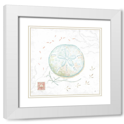 Delicate Sea VI White Modern Wood Framed Art Print with Double Matting by Brissonnet, Daphne