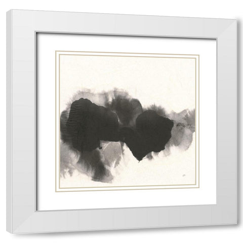 Transitions IV White Modern Wood Framed Art Print with Double Matting by Paschke, Chris