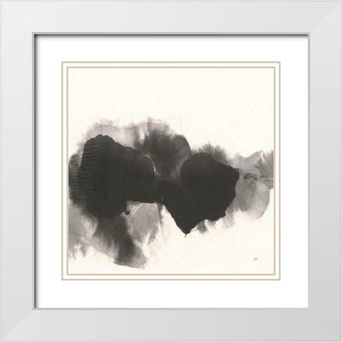 Transitions IV White Modern Wood Framed Art Print with Double Matting by Paschke, Chris