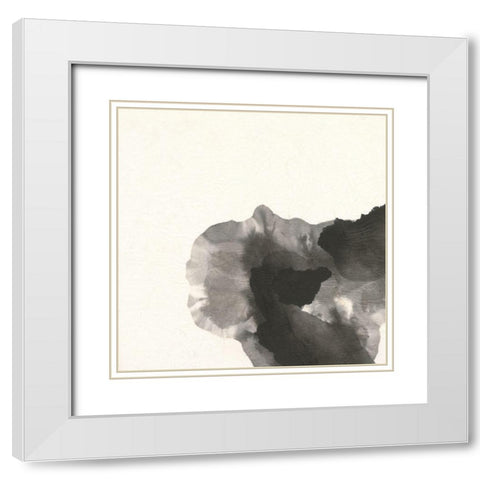 Transitions V White Modern Wood Framed Art Print with Double Matting by Paschke, Chris
