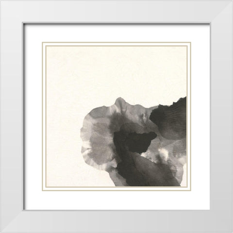 Transitions V White Modern Wood Framed Art Print with Double Matting by Paschke, Chris
