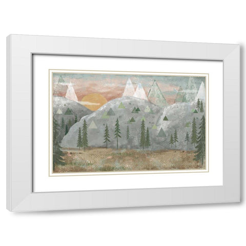 Woodland Forest I Neutral White Modern Wood Framed Art Print with Double Matting by Charron, Veronique