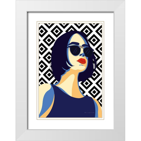 Style and Attitude I White Modern Wood Framed Art Print with Double Matting by Escalante, Omar