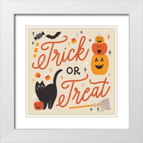 Trick or Treat II with Black White Modern Wood Framed Art Print with Double Matting by Marshall, Laura