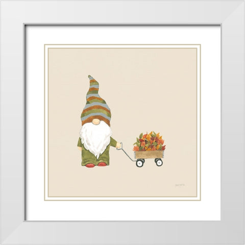Harvest Gnomes II Neutral White Modern Wood Framed Art Print with Double Matting by Jackson, Jenaya