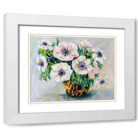 Fall Festive White Modern Wood Framed Art Print with Double Matting by Vertentes, Jeanette