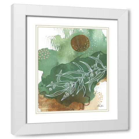 Nature Abstract II Detail White Modern Wood Framed Art Print with Double Matting by Horn, Laura