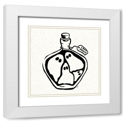 Witches Potion II White Modern Wood Framed Art Print with Double Matting by York, Leah