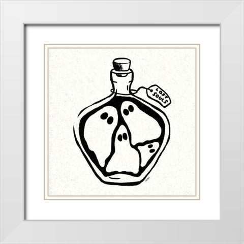 Witches Potion II White Modern Wood Framed Art Print with Double Matting by York, Leah