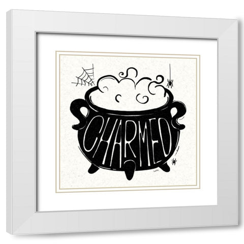 Witches Potion IV White Modern Wood Framed Art Print with Double Matting by York, Leah