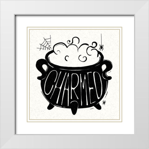 Witches Potion IV White Modern Wood Framed Art Print with Double Matting by York, Leah