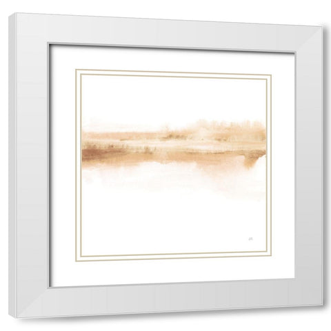 Tint Neutral I White Modern Wood Framed Art Print with Double Matting by Paschke, Chris