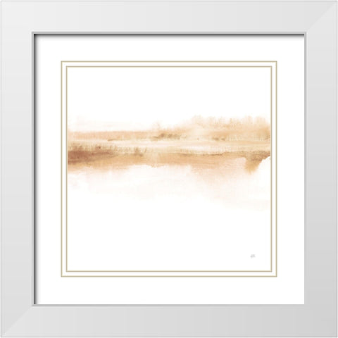 Tint Neutral I White Modern Wood Framed Art Print with Double Matting by Paschke, Chris
