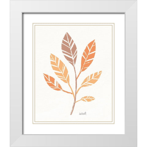 Botanical Sketches III Spice White Modern Wood Framed Art Print with Double Matting by Tavoletti, Anne