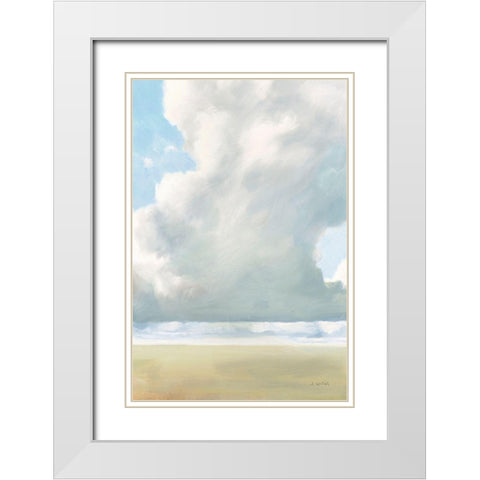 Cloudy Skies White Modern Wood Framed Art Print with Double Matting by Wiens, James