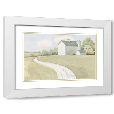 Tranquil Scene White Modern Wood Framed Art Print with Double Matting by Wiens, James