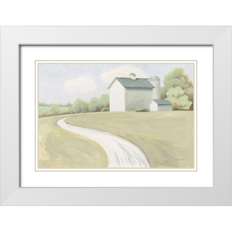 Tranquil Scene White Modern Wood Framed Art Print with Double Matting by Wiens, James