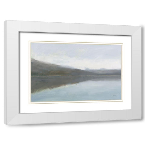 Warm Reflections White Modern Wood Framed Art Print with Double Matting by Wiens, James