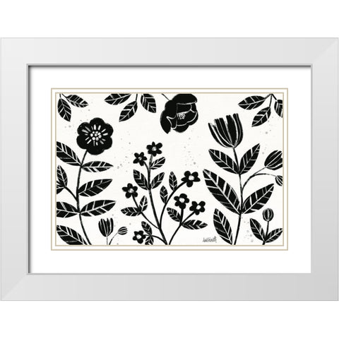 Bold Blooms I White Modern Wood Framed Art Print with Double Matting by Tavoletti, Anne