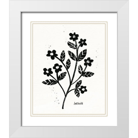 Bold Blooms III White Modern Wood Framed Art Print with Double Matting by Tavoletti, Anne