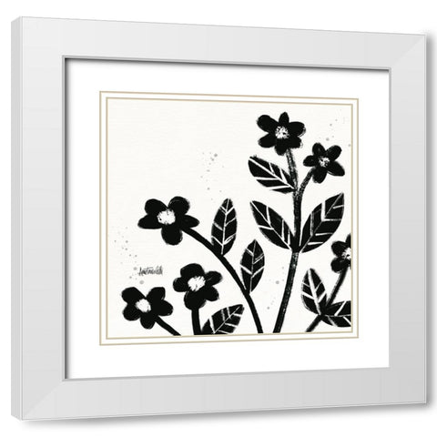 Bold Blooms VII White Modern Wood Framed Art Print with Double Matting by Tavoletti, Anne