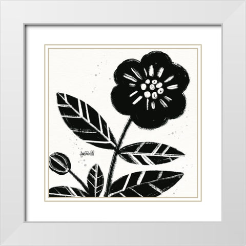 Bold Blooms VIII White Modern Wood Framed Art Print with Double Matting by Tavoletti, Anne