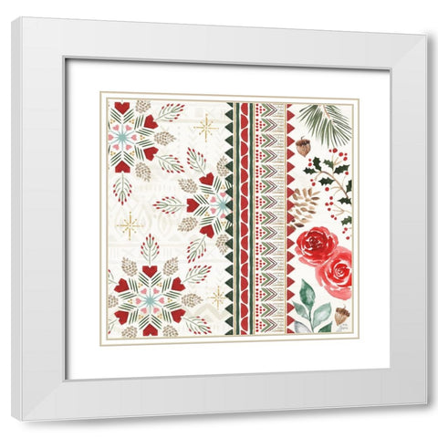 Winter Moment IV White Modern Wood Framed Art Print with Double Matting by June, Dina