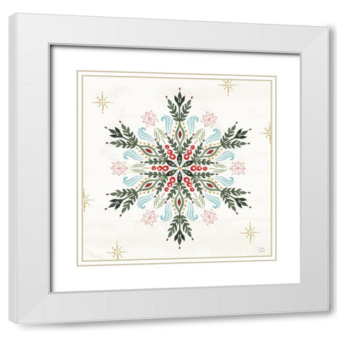 Winter Moment XI White Modern Wood Framed Art Print with Double Matting by June, Dina