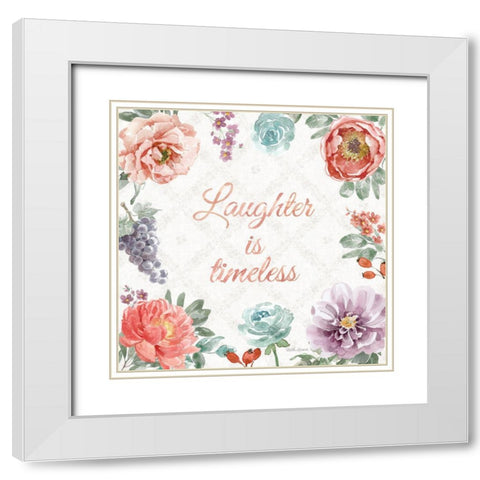 Timeless Romance IX White Modern Wood Framed Art Print with Double Matting by Grove, Beth