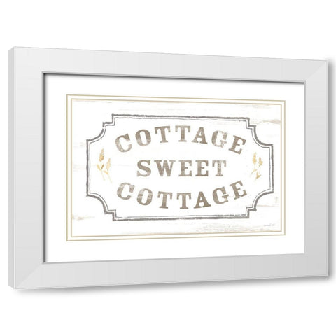 Cottage Garden I on wood White Modern Wood Framed Art Print with Double Matting by Nai, Danhui