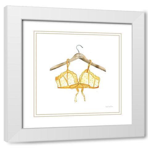 Hand Wash I White Modern Wood Framed Art Print with Double Matting by Charro, Mercedes Lopez