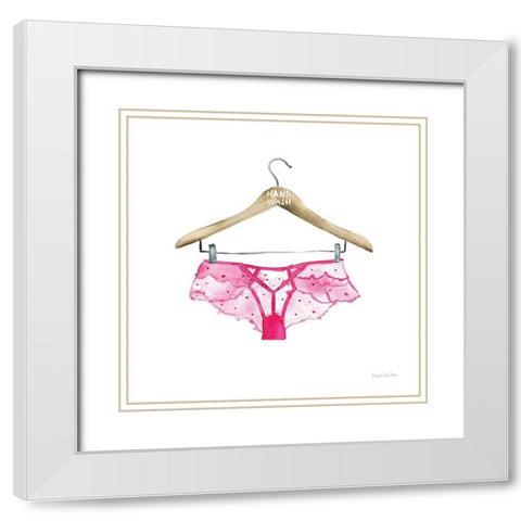 Hand Wash IV White Modern Wood Framed Art Print with Double Matting by Charro, Mercedes Lopez