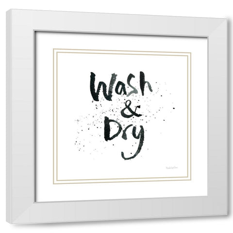 Laundry Day I White Modern Wood Framed Art Print with Double Matting by Charro, Mercedes Lopez