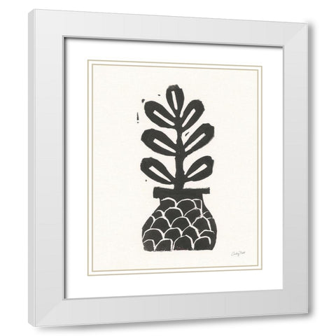 Planted IV White Modern Wood Framed Art Print with Double Matting by Prahl, Courtney