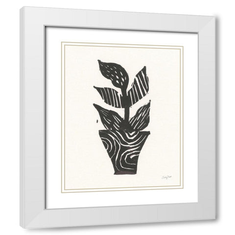 Planted VI White Modern Wood Framed Art Print with Double Matting by Prahl, Courtney