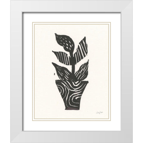 Planted VI White Modern Wood Framed Art Print with Double Matting by Prahl, Courtney