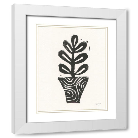 Planted VII White Modern Wood Framed Art Print with Double Matting by Prahl, Courtney