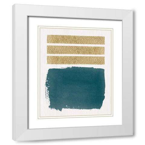Mirror II White Modern Wood Framed Art Print with Double Matting by Hershey, Moira