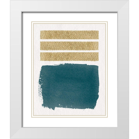 Mirror II White Modern Wood Framed Art Print with Double Matting by Hershey, Moira