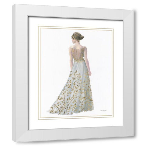 Beautiful Lady II White Modern Wood Framed Art Print with Double Matting by Wiens, James