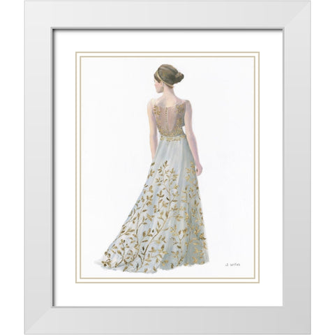 Beautiful Lady II White Modern Wood Framed Art Print with Double Matting by Wiens, James