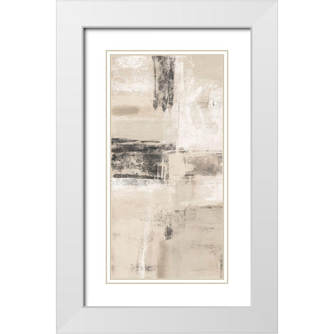 Neutral Shades II White Modern Wood Framed Art Print with Double Matting by Vassileva, Silvia