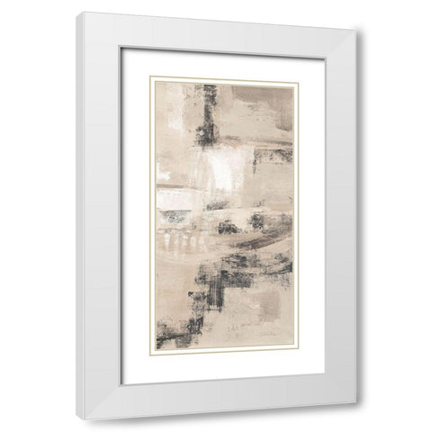 Neutral Shades III White Modern Wood Framed Art Print with Double Matting by Vassileva, Silvia