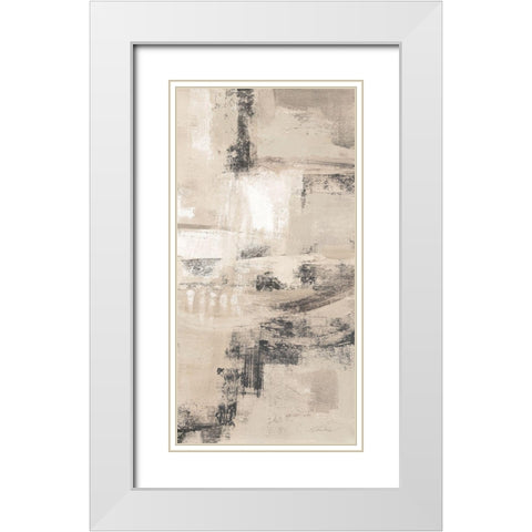 Neutral Shades III White Modern Wood Framed Art Print with Double Matting by Vassileva, Silvia