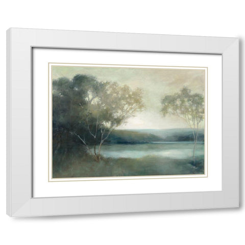 Early Lake White Modern Wood Framed Art Print with Double Matting by Purinton, Julia