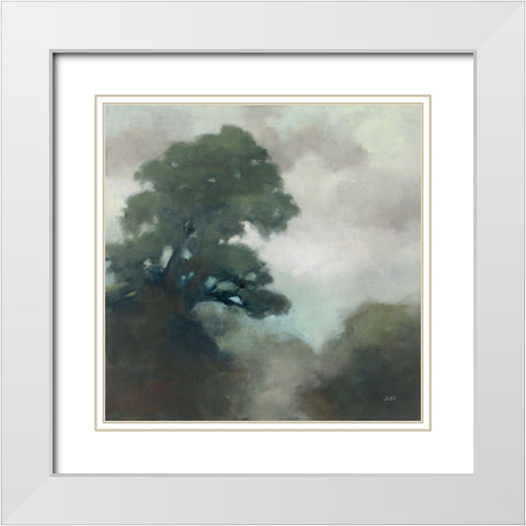 Shape of the Valley White Modern Wood Framed Art Print with Double Matting by Purinton, Julia